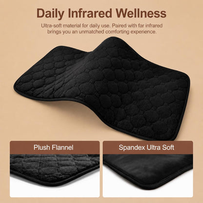 30S Fast Heating Pad, 3X Deeper Pain Relief Far Infrared Heating Pad for Back & Cramps, 8 Heat Setting, 4H Auto Off, FSA-HSA Eligible, Adjustable Strap, Machine Washable, Women Men Gifts12 X 24"