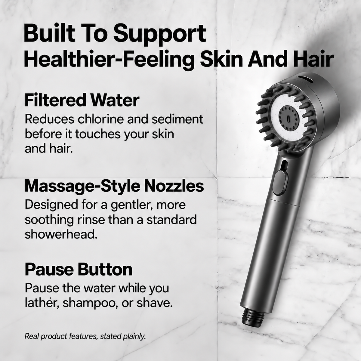 The Filter Massaging Showerhead