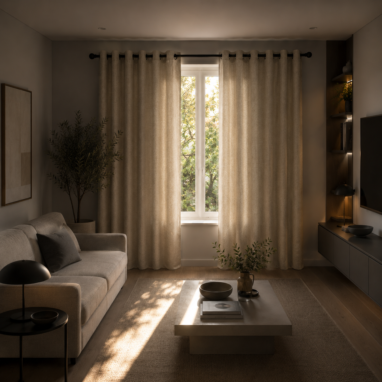 Linen Blackout Curtains | Haviraco