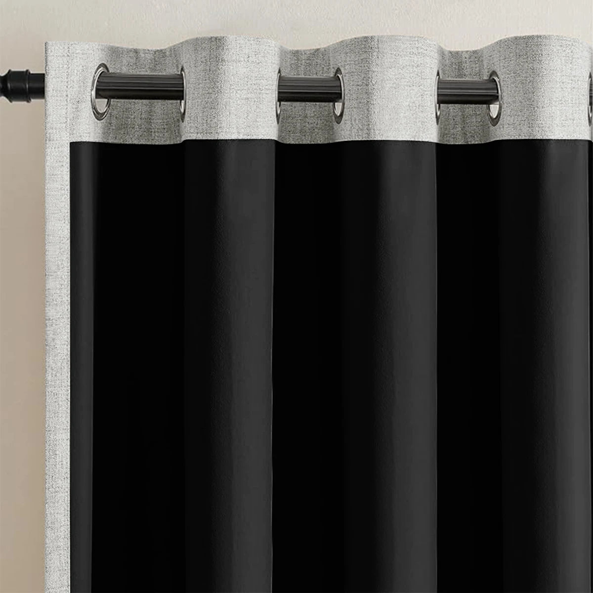 Haviraco Linen Blackout Curtians