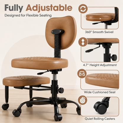 Haviraco FlowSeat Cross Legged Office Chair