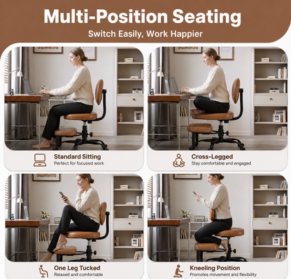 Haviraco FlowSeat Cross Legged Office Chair