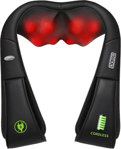 Neck Massager,Shiatsu Shoulder and Back Massager with Heat, Electric Deep Tissue Massage Pillow for Body Muscle Pain Relief,Best Gifts Mom Dad Women Men,Home, Office Car Use